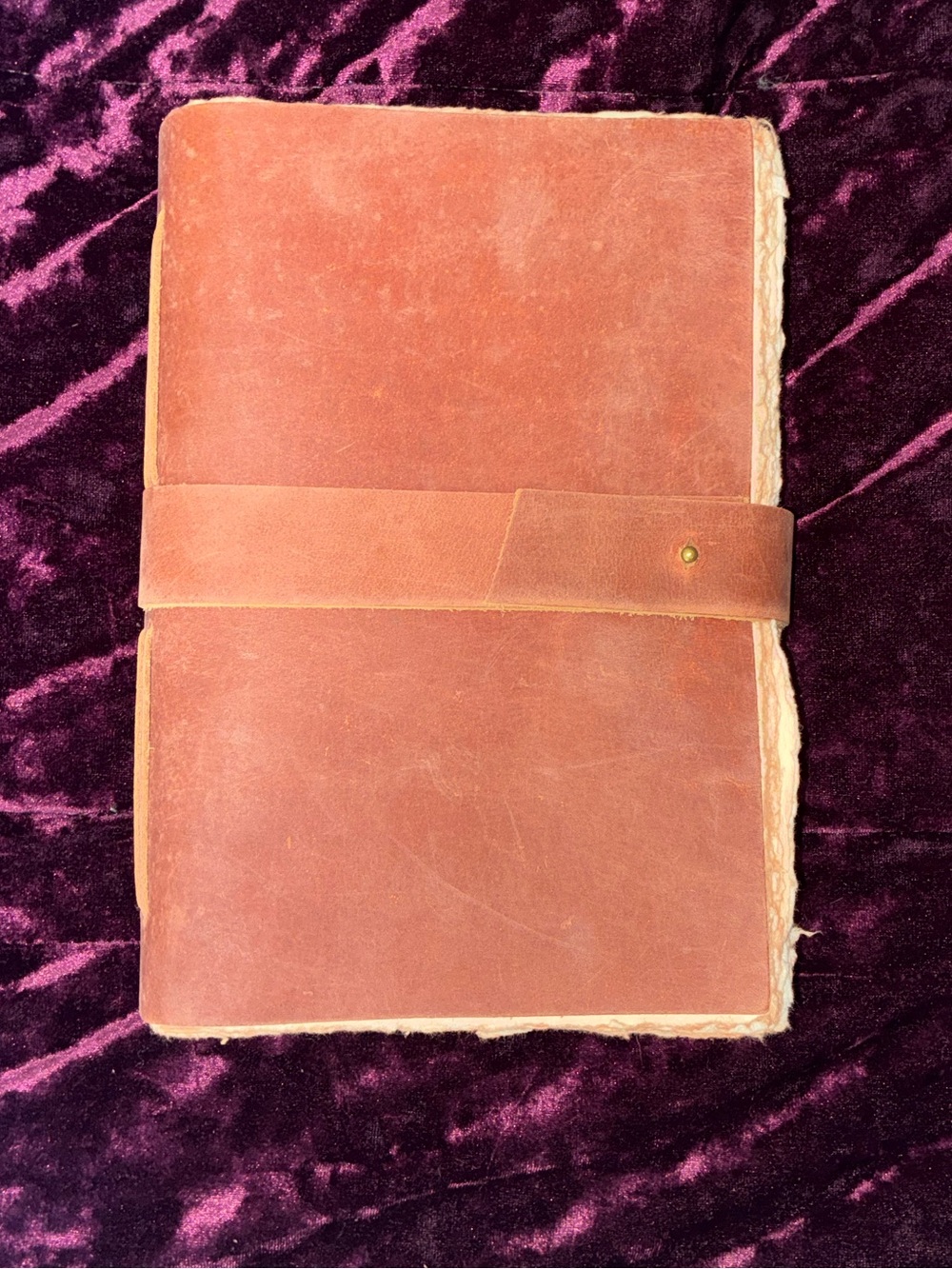 Leather Travel Journal Notebook - Rustic Brown